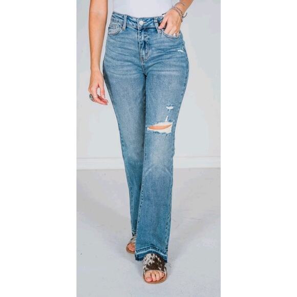Judy Blue Women’s Slim Bootcut Jeans – High Rise – Size 11/30 –Western Style EUC - Picture 1 of 9